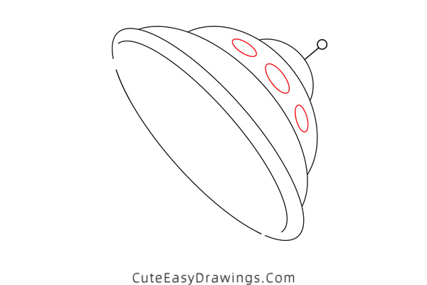 how to draw a ufo easy - www.cuteeasydrawings.com