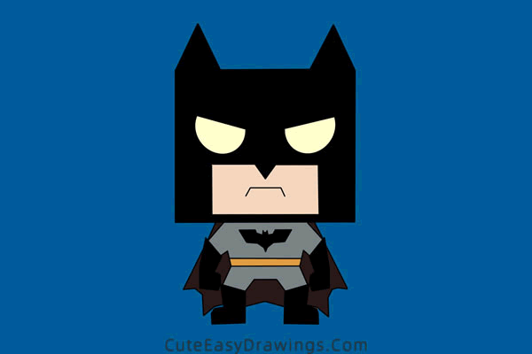 how to draw lego batman - www.cuteeasydrawings.com