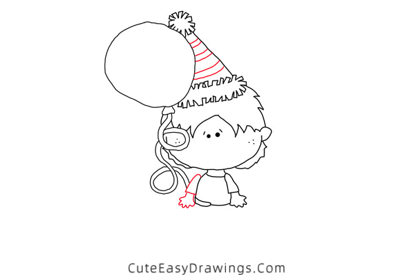 how to draw a birthday boy - www.cuteeasydrawings.com