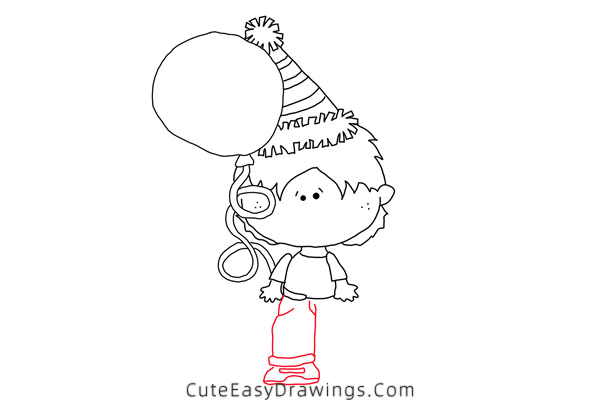 how to draw a birthday boy - www.cuteeasydrawings.com