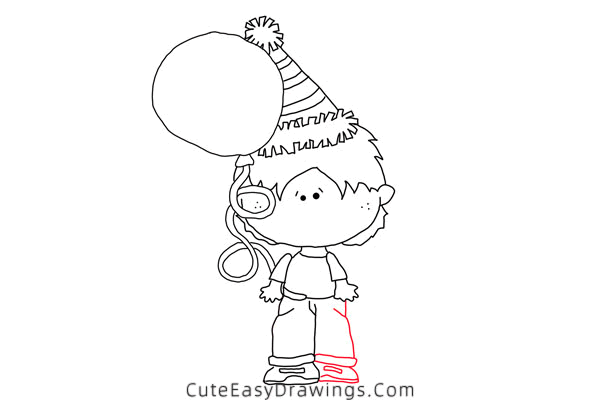 how to draw a birthday boy - www.cuteeasydrawings.com