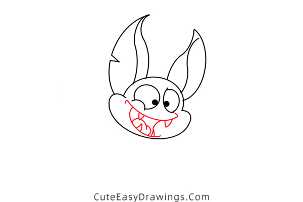 how to draw a bat - www.cuteeasydrawings.com