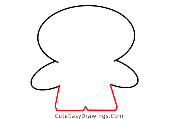 how to draw a gingerbread man - www.cuteeasydrawings.com