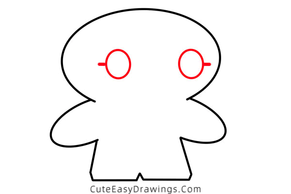 how to draw a gingerbread man - www.cuteeasydrawings.com