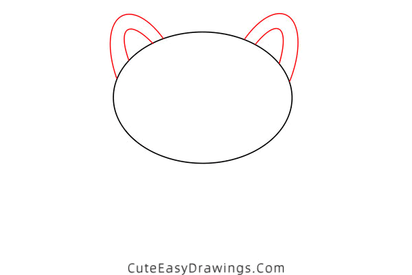 how to draw a cat - www.cuteeasydrawings.com