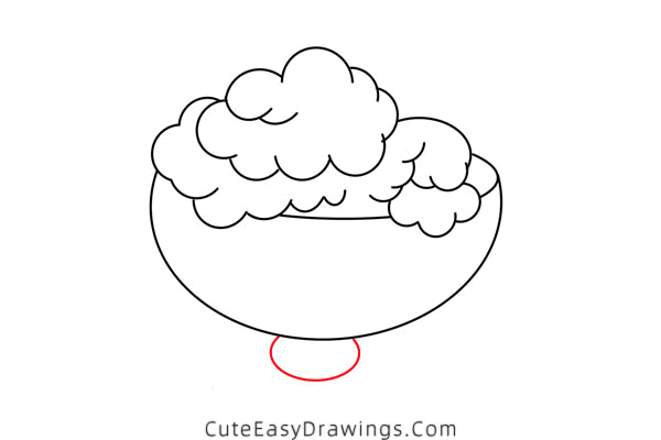 how to draw a bowl of ice cream - www.cuteeasydrawings.com