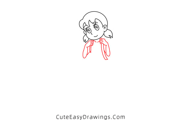 how to draw shizuka minamoto - www.cuteeasydrawings.com