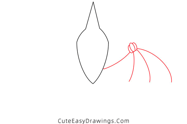 how to draw a pterosaur - www.cuteeasydrawings.com