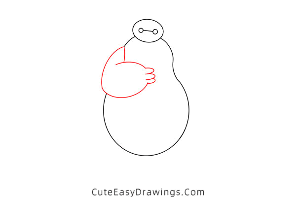 how to draw baymax - www.cuteeasydrawings.com