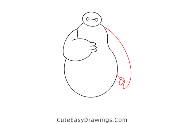 how to draw baymax - www.cuteeasydrawings.com