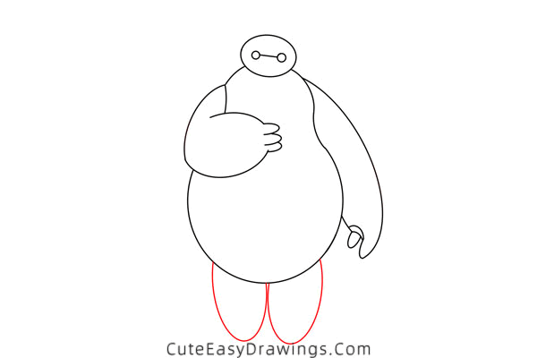 how to draw baymax - www.cuteeasydrawings.com