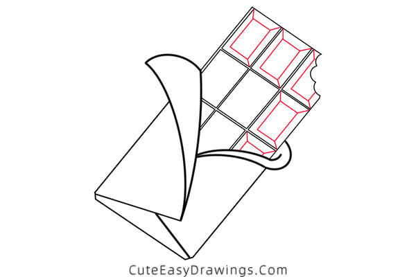 how to draw chocolate - www.cuteeasydrawings.com