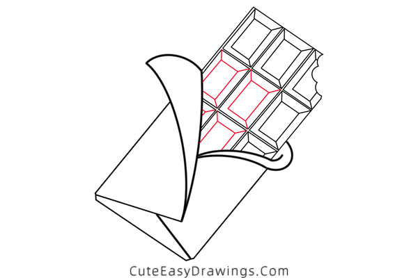 how to draw chocolate - www.cuteeasydrawings.com