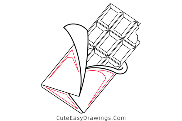 how to draw chocolate - www.cuteeasydrawings.com