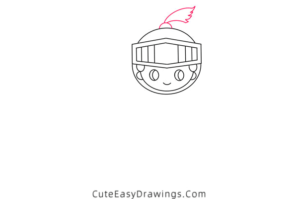 how to draw a knight - www.cuteeasydrawings.com