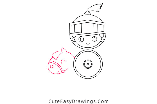 how to draw a knight - www.cuteeasydrawings.com