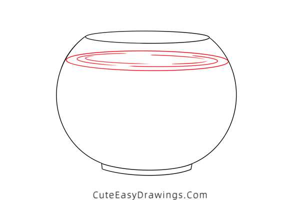 how to draw a fish tank - www.cuteeasydrawings.com