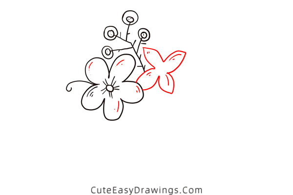 how to draw flowers - www.cuteeasydrawings.com