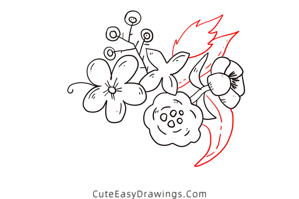 how to draw flowers - www.cuteeasydrawings.com