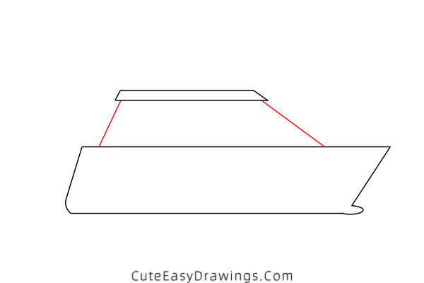 how to draw a yacht - www.cuteeasydrawings.com