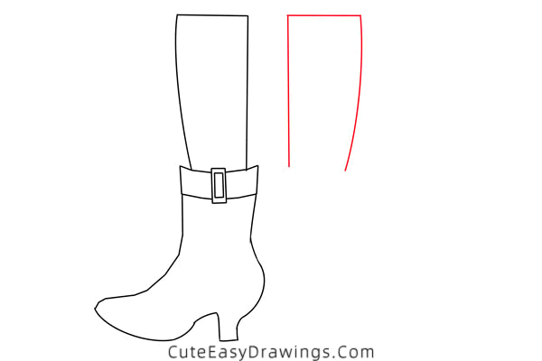 how to draw witch shoes - www.cuteeasydrawings.com