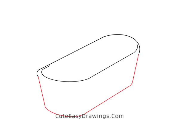 how to draw a bathtub - www.cuteeasydrawings.com