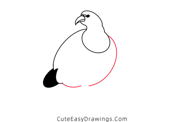 how to draw a pheasant - www.cuteeasydrawings.com