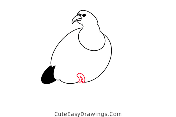 how to draw a pheasant - www.cuteeasydrawings.com