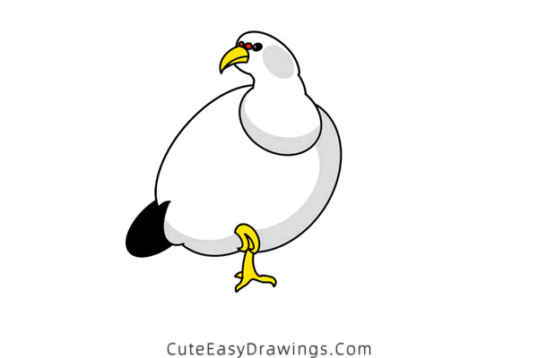 how to draw a pheasant - www.cuteeasydrawings.com