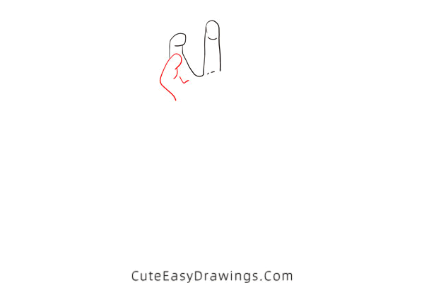 how to draw a zombie hand - www.cuteeasydrawings.com