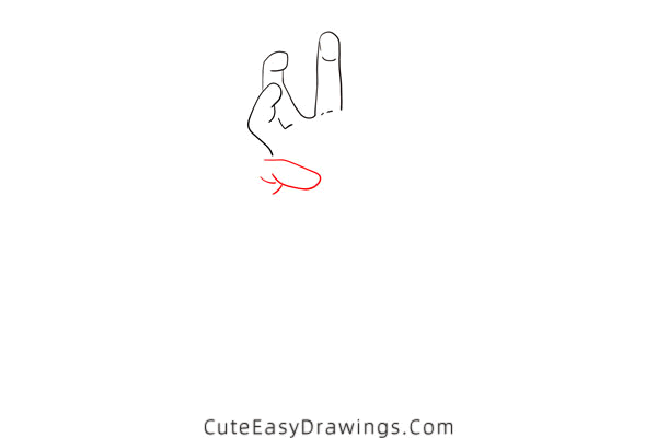 how to draw a zombie hand - www.cuteeasydrawings.com