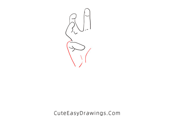 how to draw a zombie hand - www.cuteeasydrawings.com