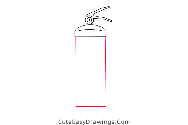 how to draw a fire extinguisher - www.cuteeasydrawings.com