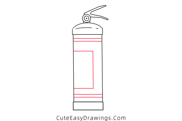 how to draw a fire extinguisher - www.cuteeasydrawings.com