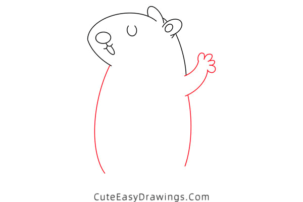 how to draw a gerbil - www.cuteeasydrawings.com