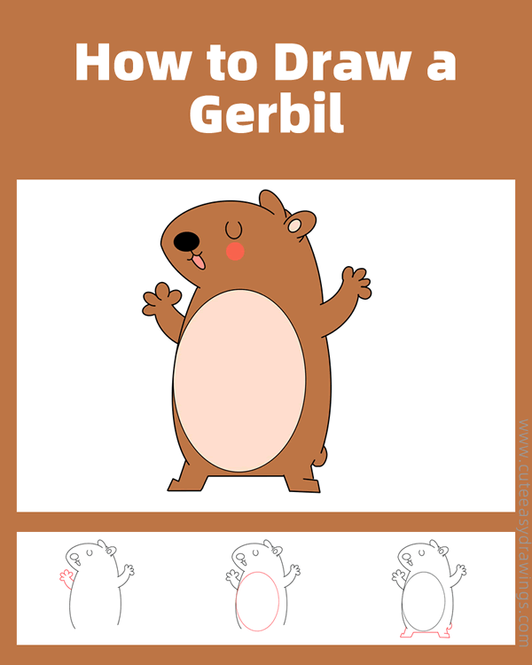 how to draw a gerbil - www.cuteeasydrawings.com