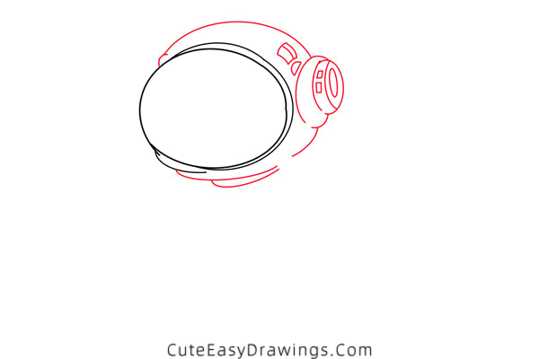 how to draw an astronaut - www.cuteeasydrawings.com