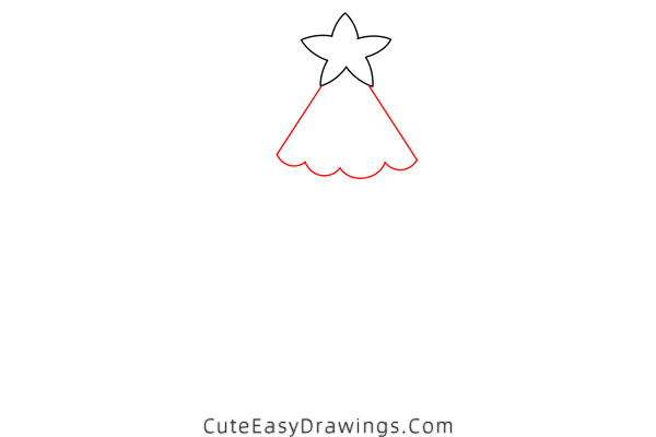 how to draw a christmas tree - www.cuteeasydrawings.com