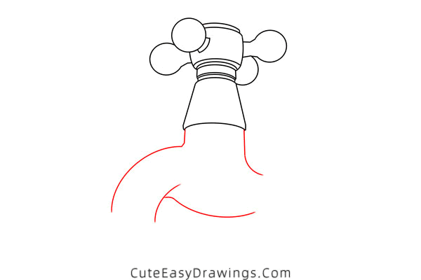 how to draw a faucet - www.cuteeasydrawings.com