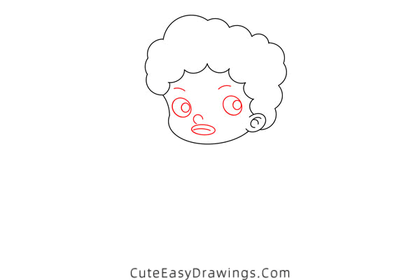 how to draw an african american boy - www.cuteeasydrawings.com