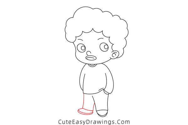 how to draw an african american boy - www.cuteeasydrawings.com