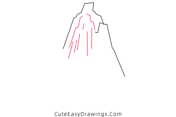 how to draw a mountain - www.cuteeasydrawings.com