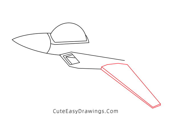 how to draw a fighter jet - www.cuteeasydrawings.com