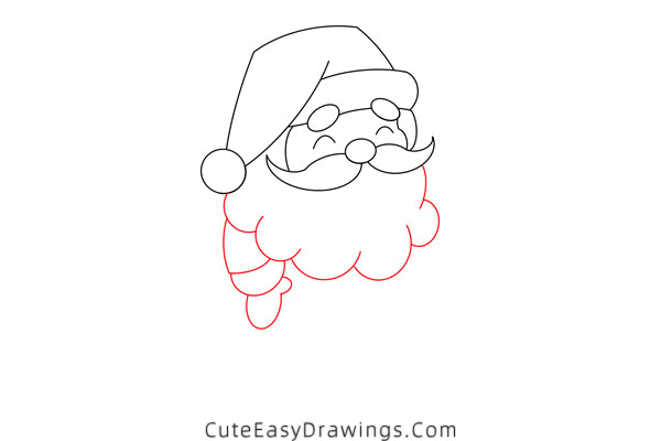 how to draw santa claus in sleigh - www.cuteeasydrawings.com