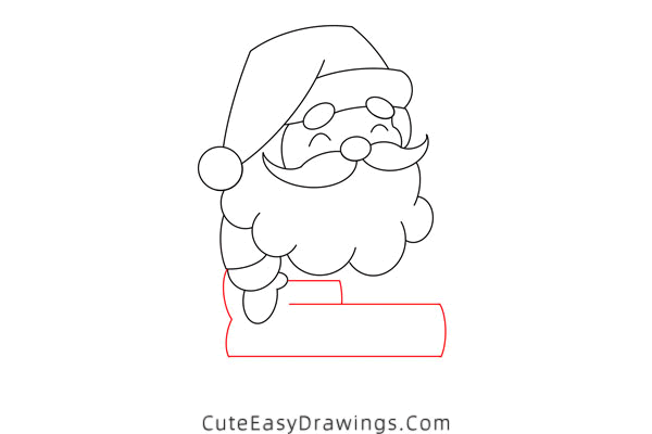 how to draw santa claus in sleigh - www.cuteeasydrawings.com