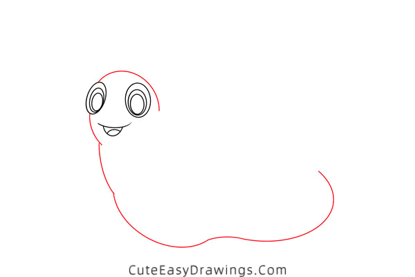 how to draw a snail - www.cuteeasydrawings.com