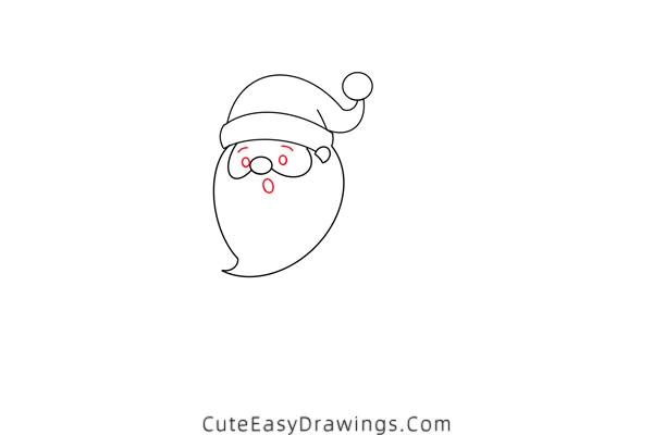 how to draw santa claus with a sack - www.cuteeasydrawings.com