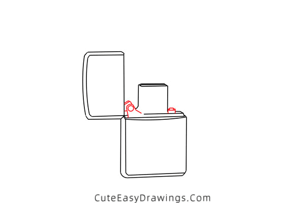 how to draw a lighter - www.cuteeasydrawings.com