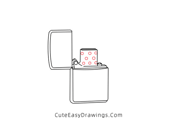 how to draw a lighter - www.cuteeasydrawings.com