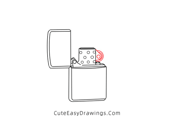 how to draw a lighter - www.cuteeasydrawings.com